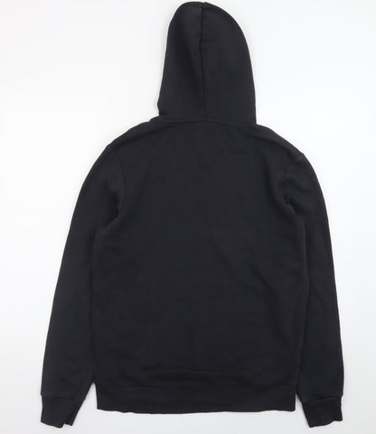 Jack & Jones Men's Black Pullover Hoodie Medium
