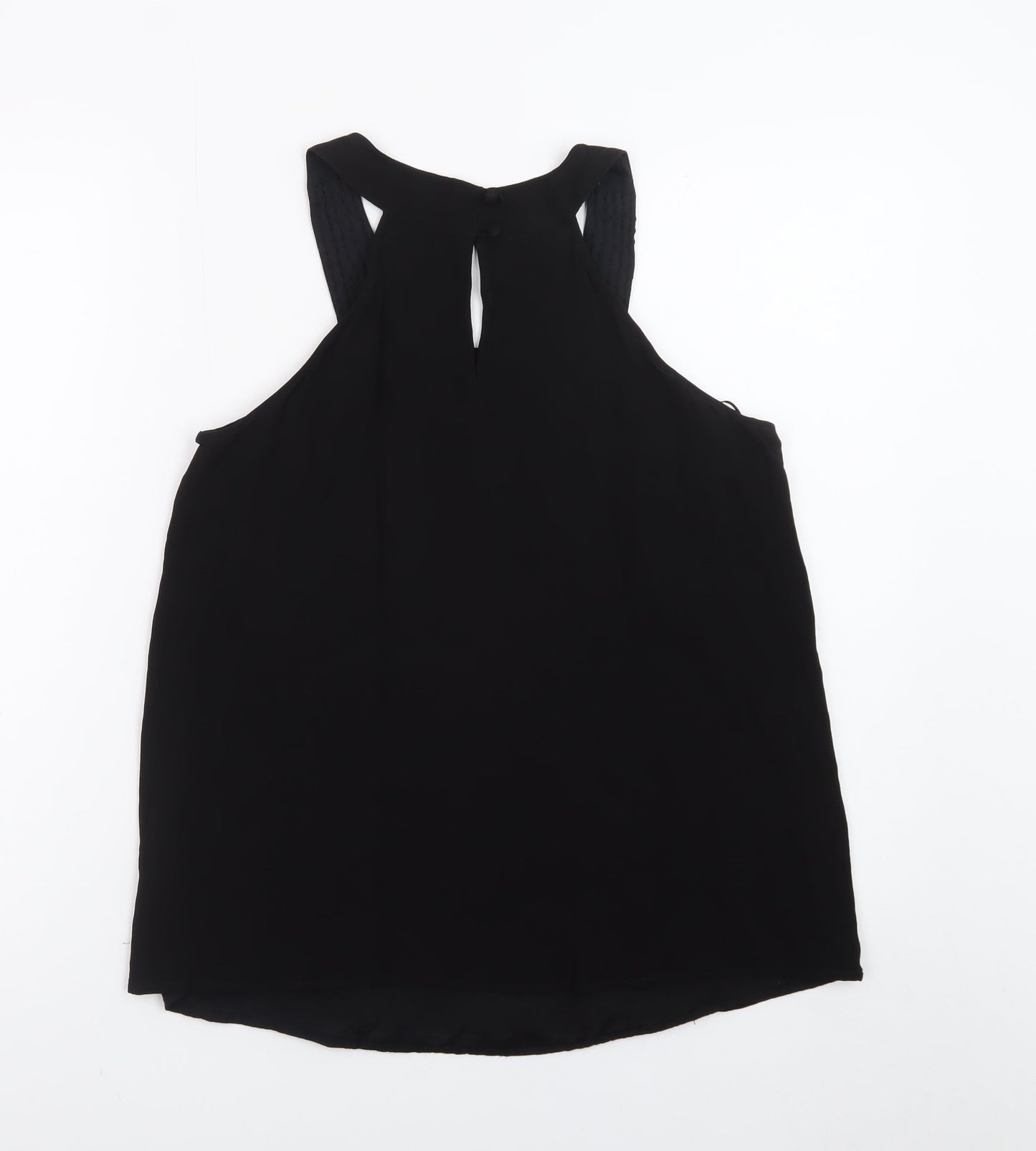 Next Women’s Black Beaded Halter Camisole Blouse Size 12