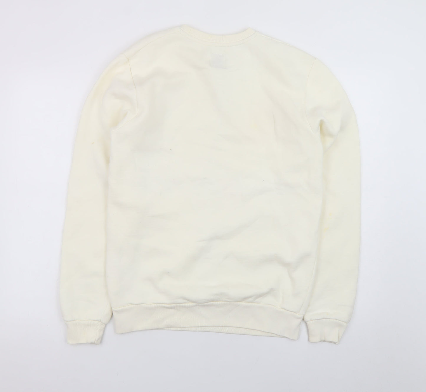 Jack Wills Women's Ivory Crew Neck Pullover Sweatshirt S