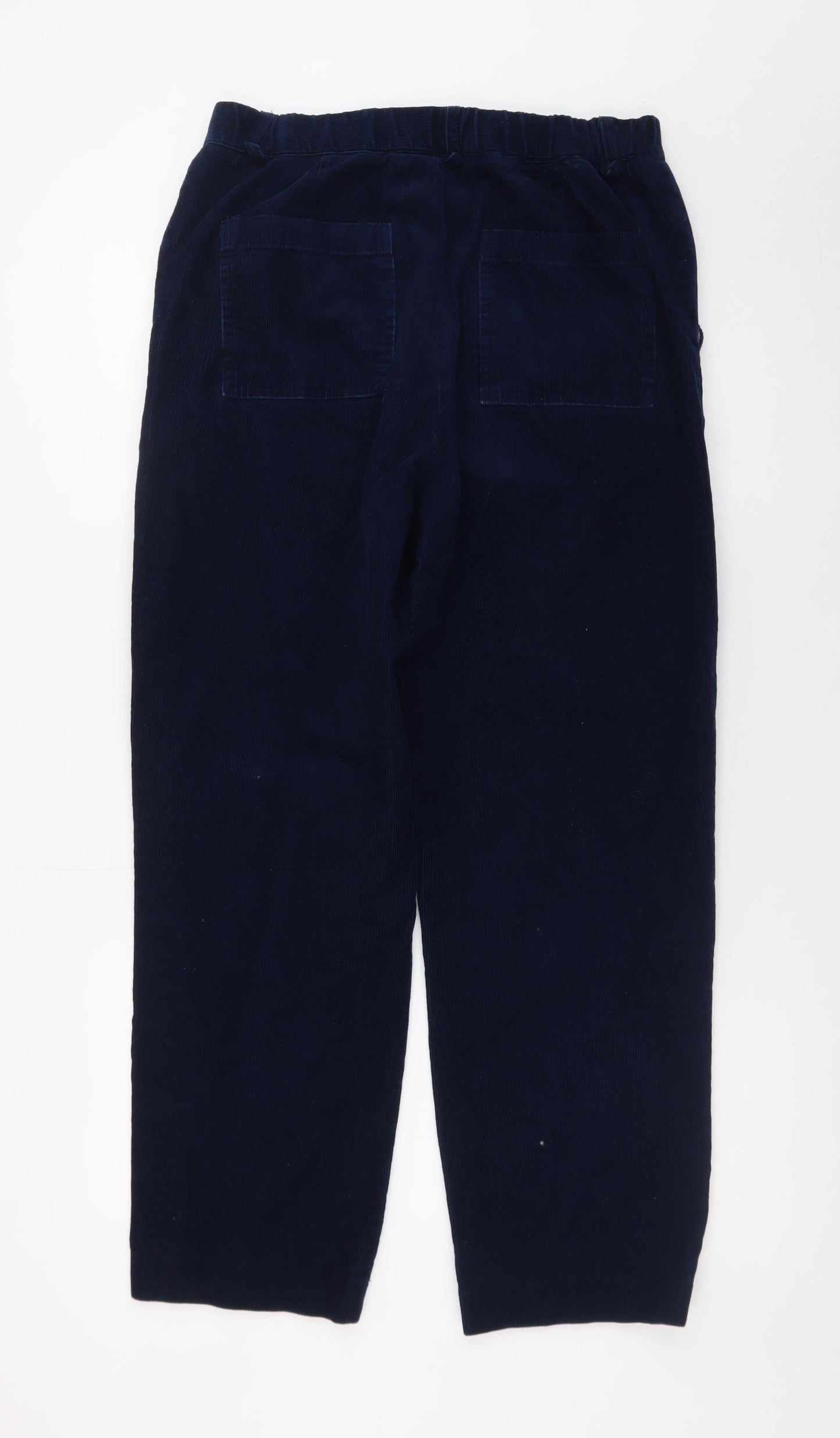 Baukjen Navy Corduroy Trousers Men Blue Size M Relaxed Fit