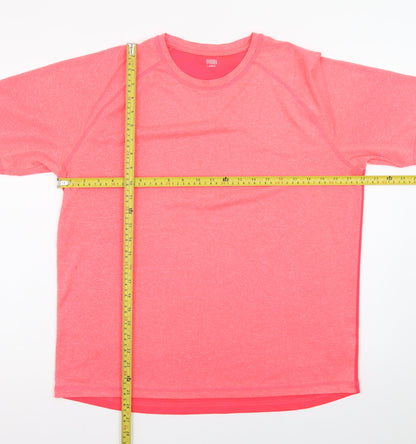 Dunnes Stores Womens Pink Short Sleeve Basic T-Shirt Size L