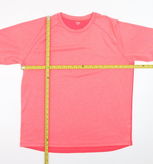 Dunnes Stores Womens Pink Short Sleeve Basic T-Shirt Size L