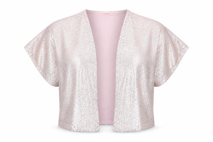 New Look Petite Pink Sequin Kimono Jacket Women's Size 6