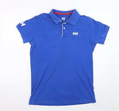 Helly Hansen Mens Blue Short Sleeve Polo Shirt Size M