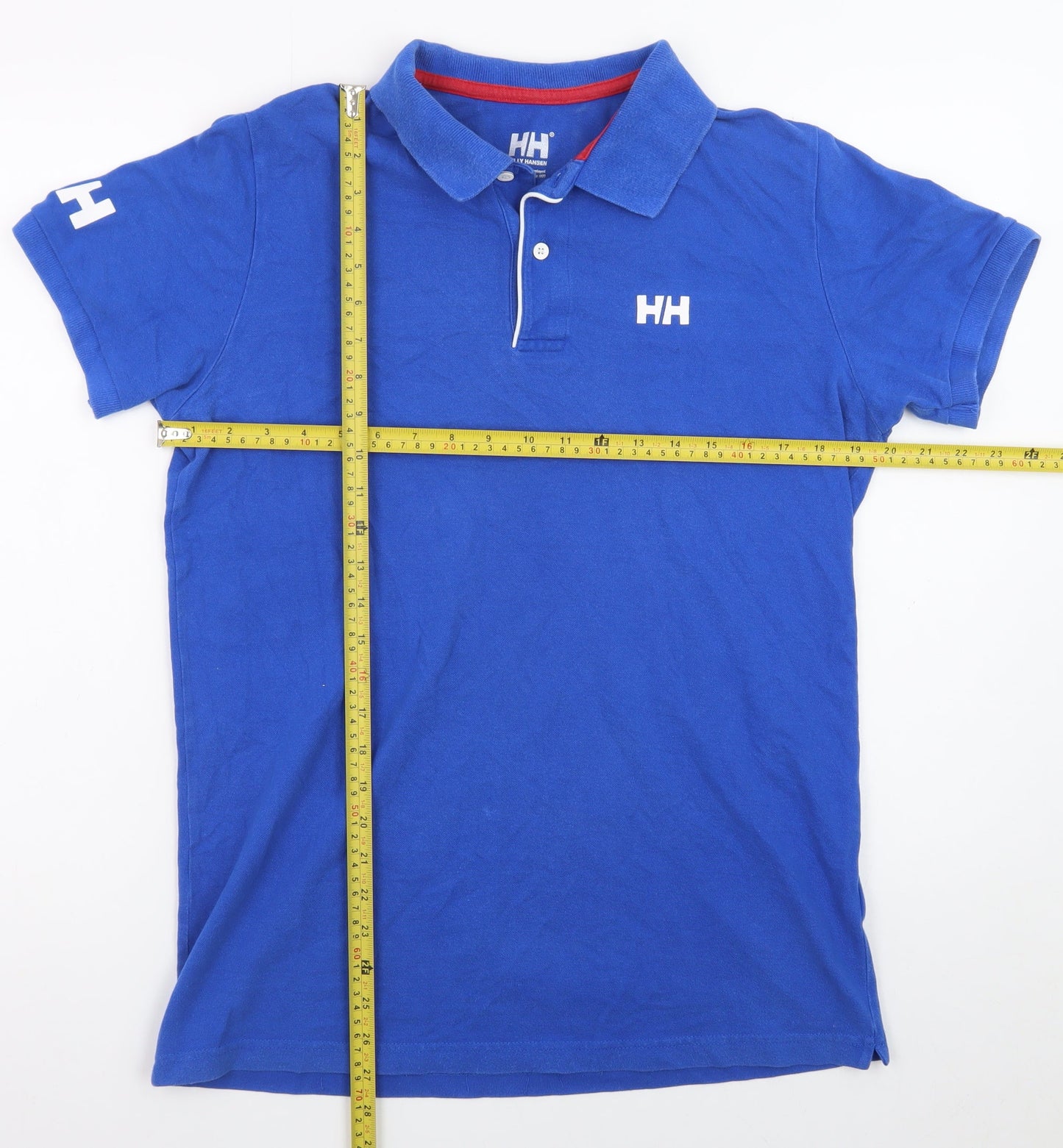 Helly Hansen Mens Blue Short Sleeve Polo Shirt Size M