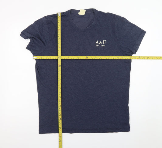 Abercrombie & Fitch Men's Blue XL Muscle Fit Crew Neck T-Shirt