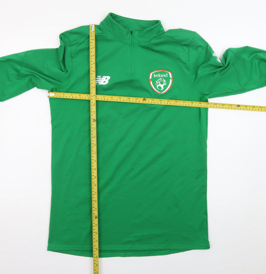 New Balance Men's Green Ireland 1/4 Zip Track Jacket Size L