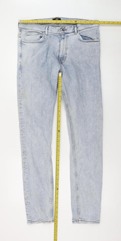 H&M Women's Blue Skinny Fit Denim Jeans Size 33