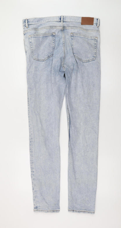 H&M Women's Blue Skinny Fit Denim Jeans Size 33