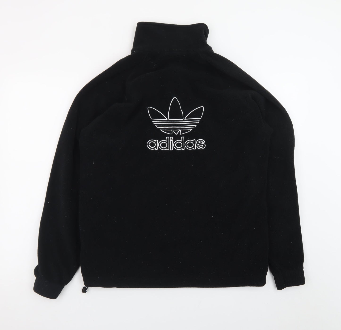 Adidas Mens Black Fleece 1/2 Zip Pullover Sweatshirt Size M