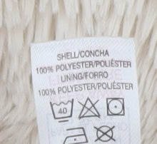 Dunnes Stores Girls Ivory Fleece Full Zip Hoodie Age 10-11 Years