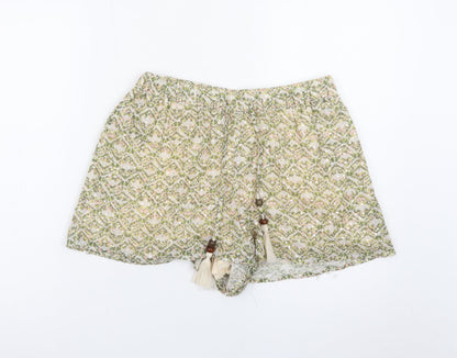 Cotton Club Women’s Multicoloured Bohemian Paperbag Shorts Size S