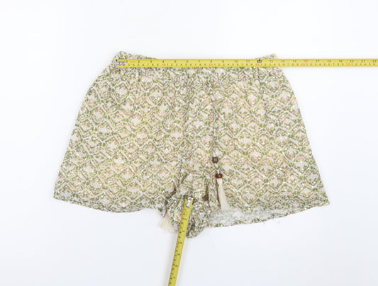 Cotton Club Women’s Multicoloured Bohemian Paperbag Shorts Size S