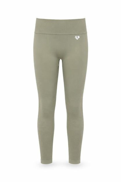 Women's Best Green Seamless High Waist Ankle Leggings Medium