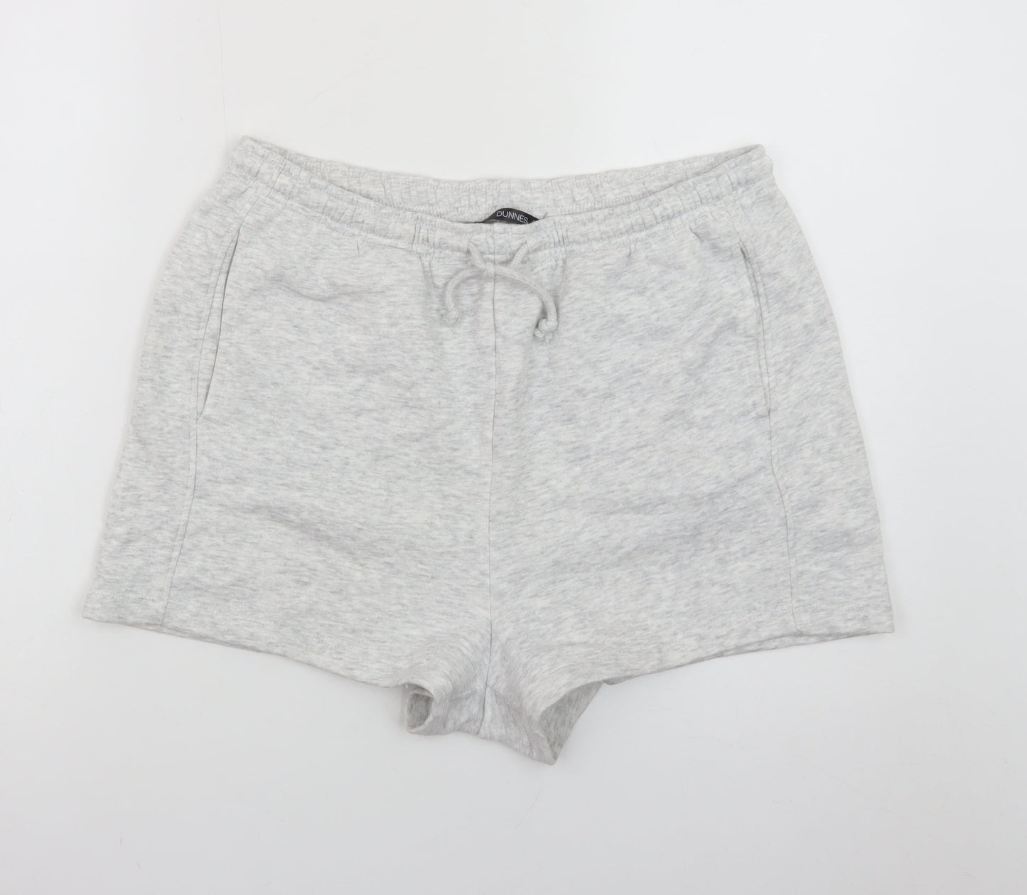 Dunnes Stores Women’s Grey Sweat Shorts Size 14 Cotton Blend