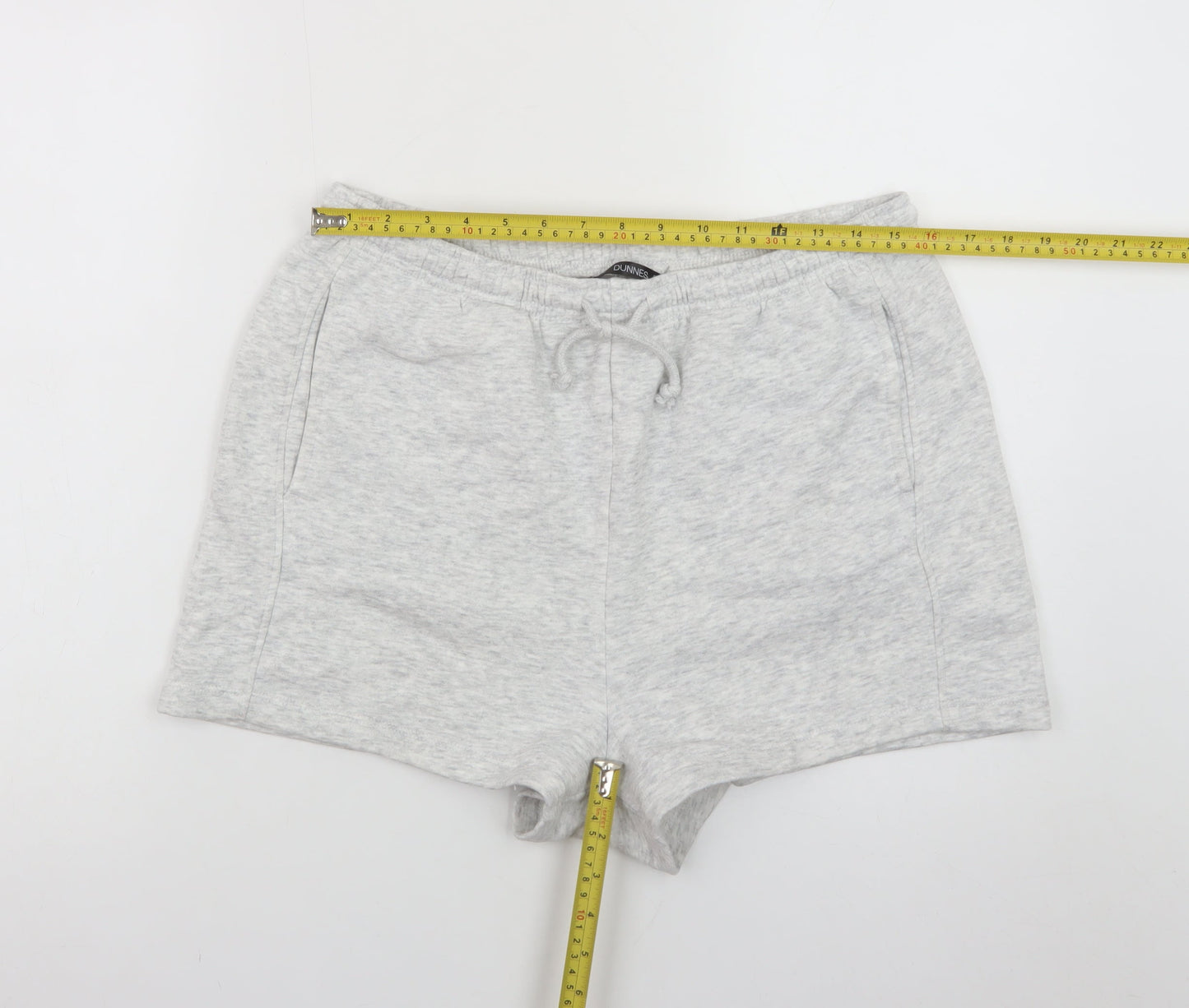 Dunnes Stores Women’s Grey Sweat Shorts Size 14 Cotton Blend
