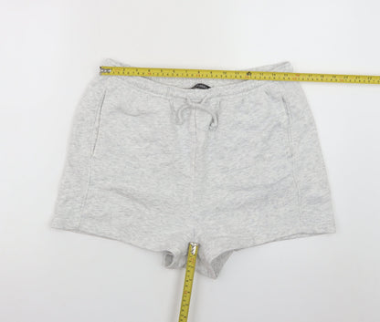 Dunnes Stores Women’s Grey Sweat Shorts Size 14 Cotton Blend