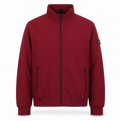Lerros Men's Red Bomber Jacket L Full Zip Softshell Casual