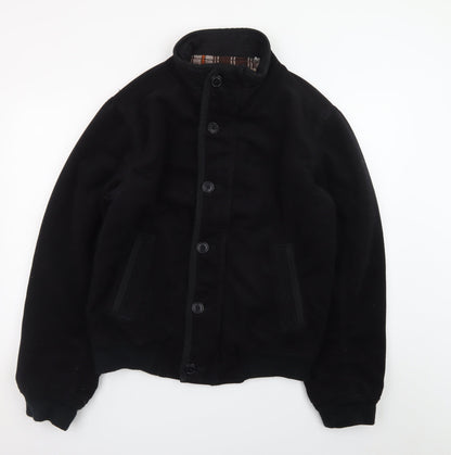 Abercrombie & Fitch Men's Black Wool Bomber Jacket Size M