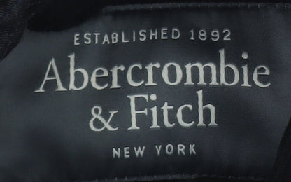 Abercrombie & Fitch Men's Black Wool Bomber Jacket Size M