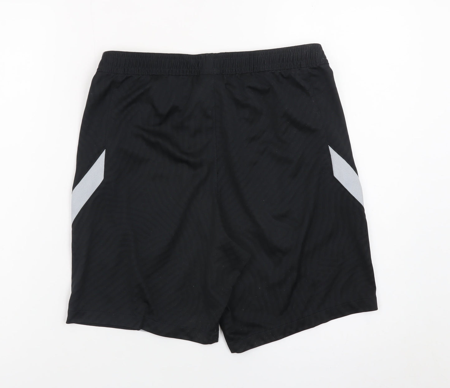 Nike LFC Men Black Dri-Fit Sports Shorts M Elastic Waist Football