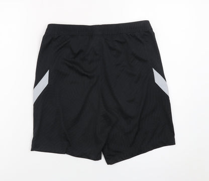 Nike LFC Men Black Dri-Fit Sports Shorts M Elastic Waist Football