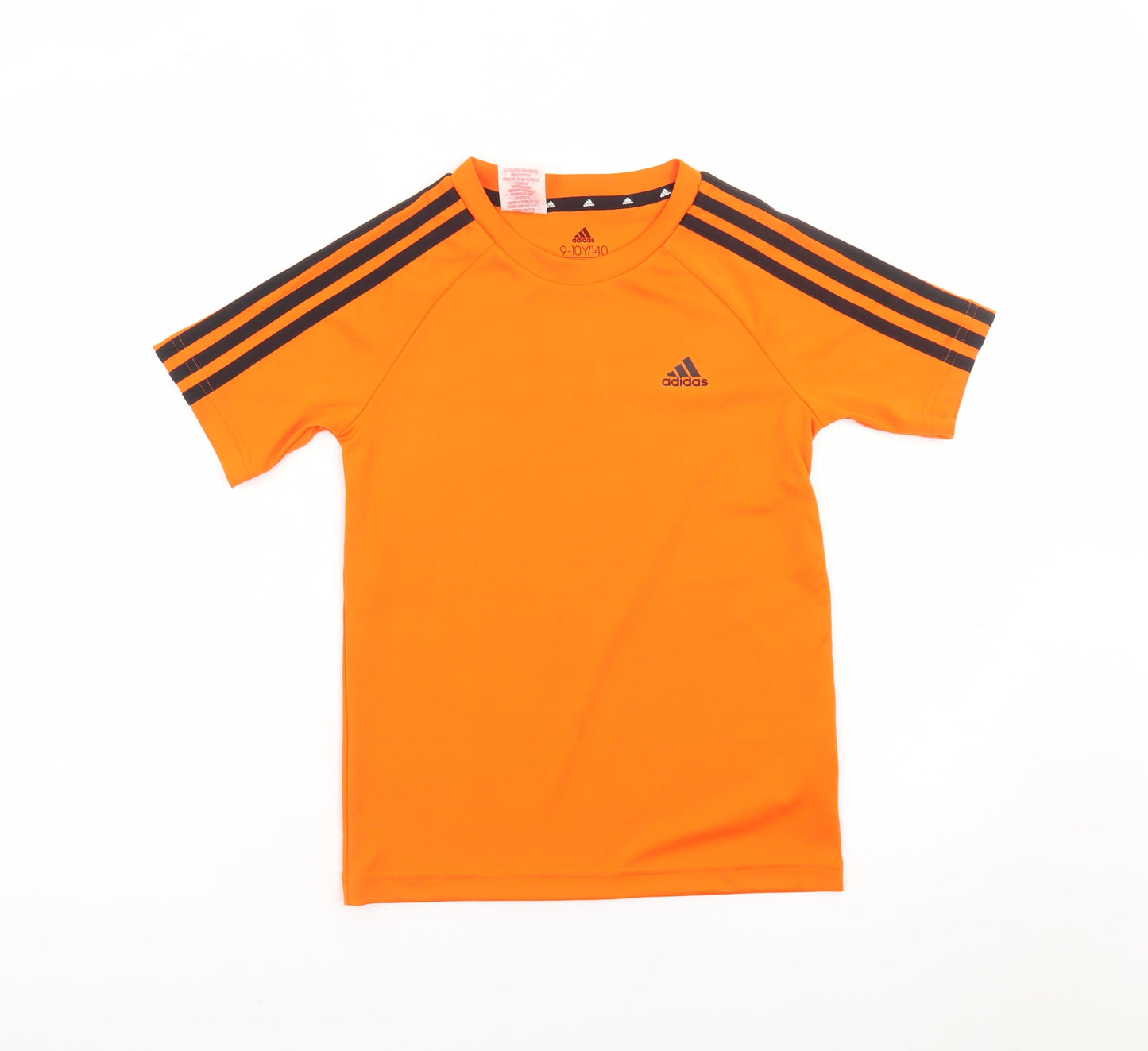 Adidas Boys Orange 9-10 Years Sports T-Shirt Primegreen Short Sleeve