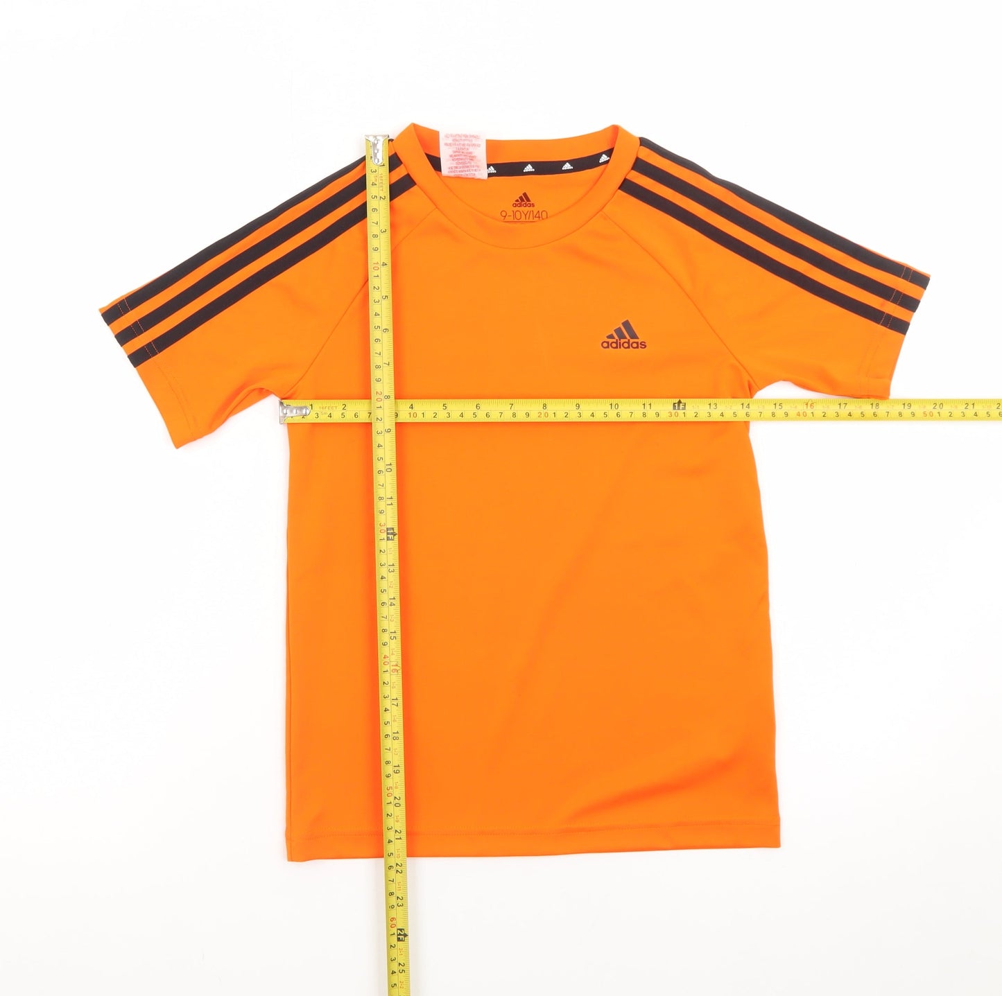 Adidas Boys Orange 9-10 Years Sports T-Shirt Primegreen Short Sleeve