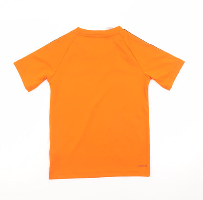 Adidas Boys Orange 9-10 Years Sports T-Shirt Primegreen Short Sleeve