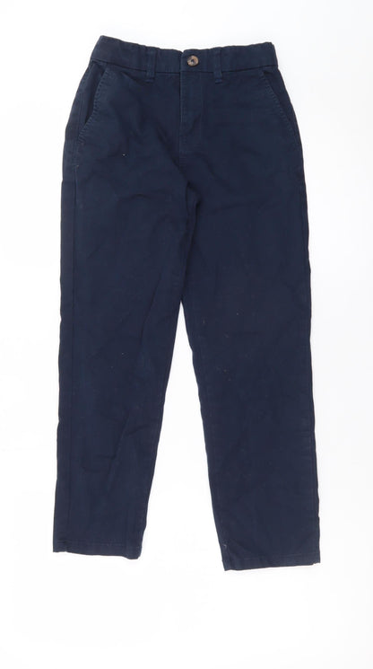 Dunnes Stores Boys Blue Chino Trousers 9-10 Years Regular Fit