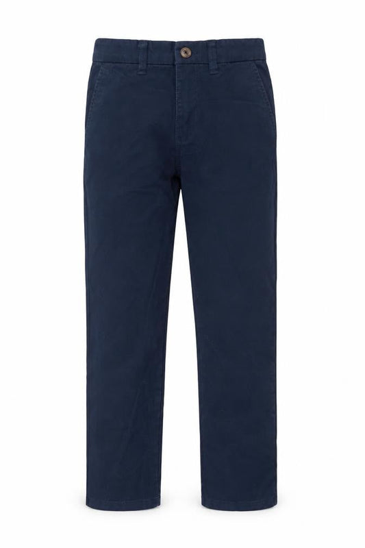 Dunnes Stores Boys Blue Chino Trousers 9-10 Years Regular Fit