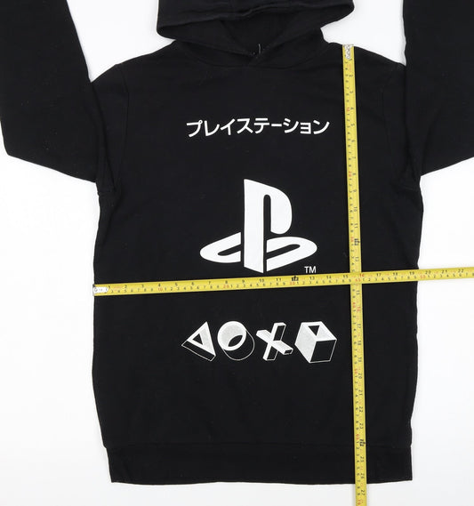 PlayStation Boys Black Pullover Hoodie 14-15 Years Hooded Sweatshirt