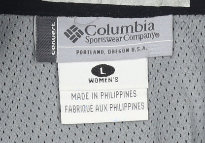 Columbia Women's Black Soft Shell Fleece Jacket Size L