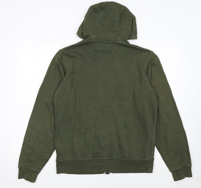 Nike Men's Green Full Zip Hoodie M Regular Fit Sportswear