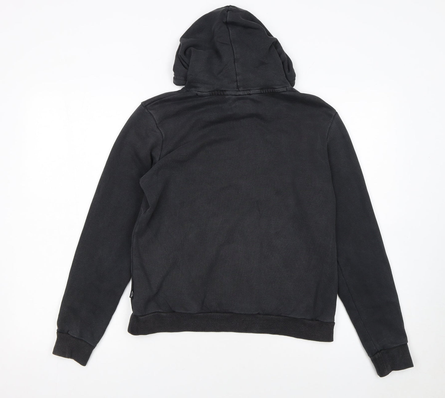 Puma Womens Black Hoodie UK 12 Pullover Logo Sweatshirt