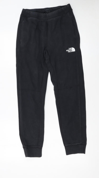 The North Face Boys Black L Jogger Sweatpants Elastic Waist Fleece