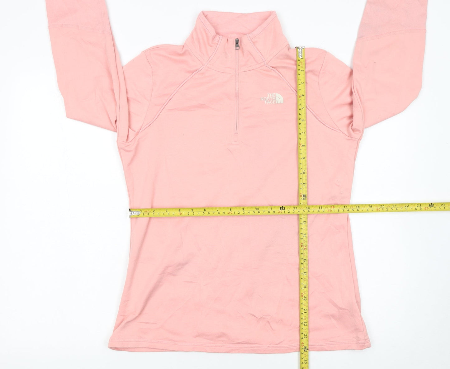 The North Face Women's Pink 1/4 Zip Pullover Sweatshirt Size M