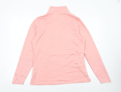 The North Face Women's Pink 1/4 Zip Pullover Sweatshirt Size M
