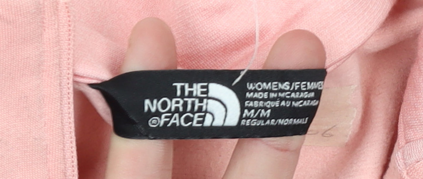 The North Face Women's Pink 1/4 Zip Pullover Sweatshirt Size M