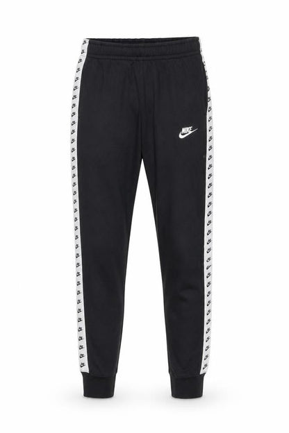 Nike Men's Black Jogger Sweatpants S Tapered Fit Logo Trim
