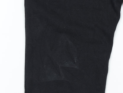 Adidas Womens Black Jogger Sweatpants S Tapered Fit Elastic Waist