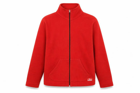 Champion Men's Red XL Track Jacket Full Zip Fleece Activewear