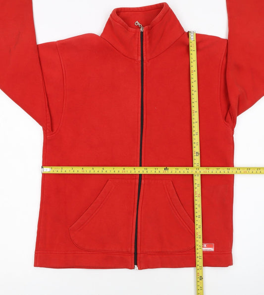 Champion Men's Red XL Track Jacket Full Zip Fleece Activewear