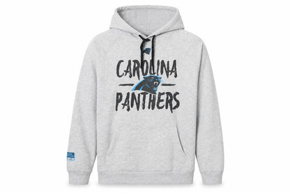 NFL Team Apparel Men's Grey Carolina Panthers Pullover Hoodie M