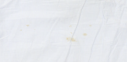 Tommy Hilfiger Men's Blue Striped Short Sleeve Button-Up Shirt 5XL