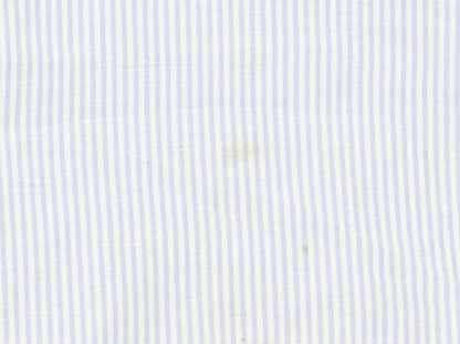 Tommy Hilfiger Men's Blue Striped Short Sleeve Button-Up Shirt 5XL