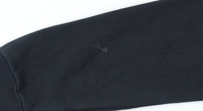 Puma Boys Black Crew Neck Pullover Sweatshirt Size 12 Years Logo Print