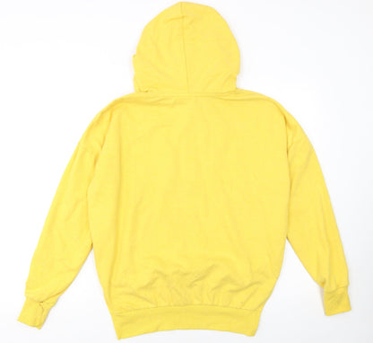 Disney Women Yellow XS Winnie the Pooh Pullover Hoodie Sweatshirt