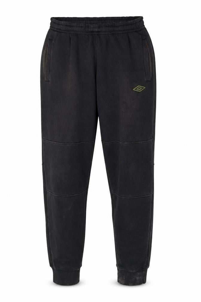 Umbro Men Black XL Jogger Trousers Fleece Lined Tapered Fit
