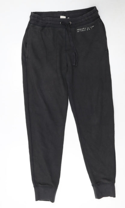 GAP Men’s Black Jogger Sweatpants S Regular Fit Cotton Blend